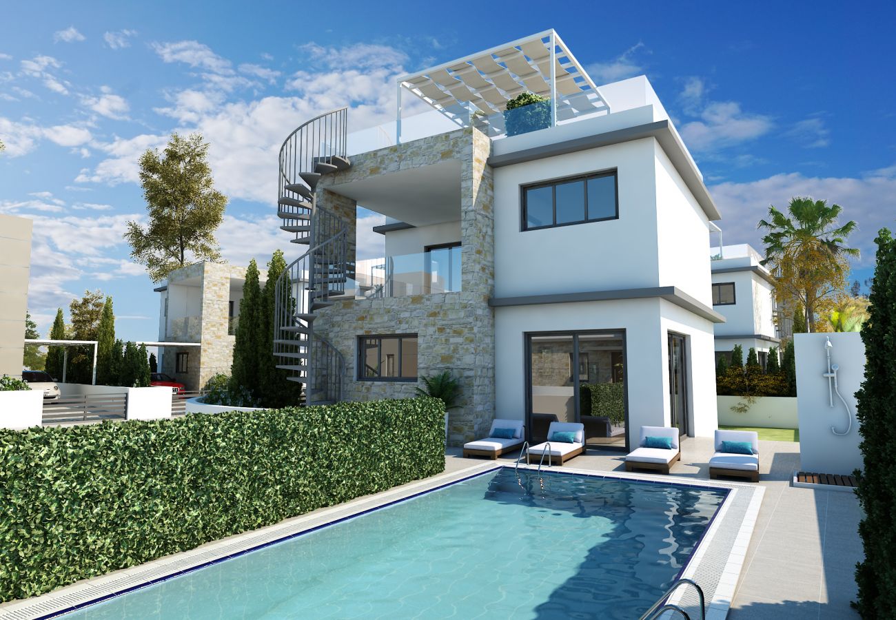 Villa/Dettached house in Protaras - Brand New 3 Bed Villa 400 Meters From The Beach